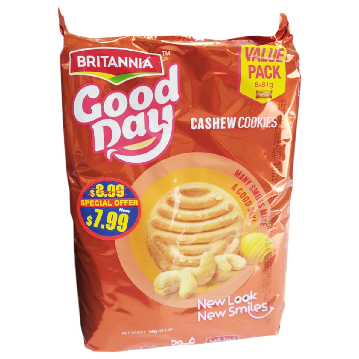 Good day Cashew Biscuit 648g (8x81g) - Britannia