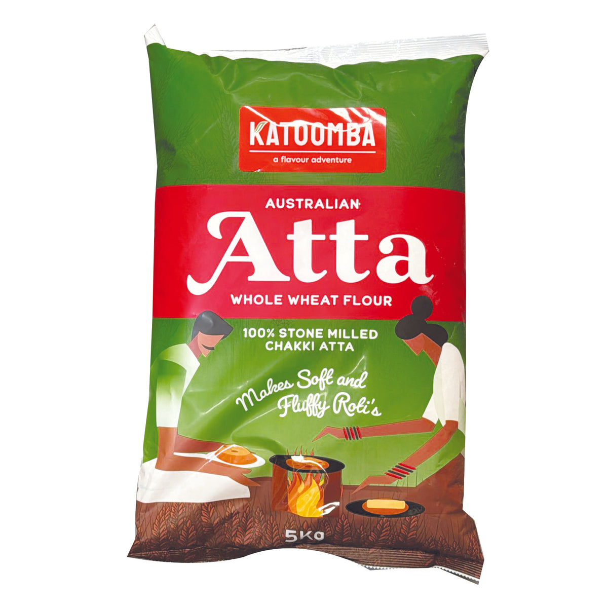 Atta Whole Wheat Flour 5kg - Katoomba