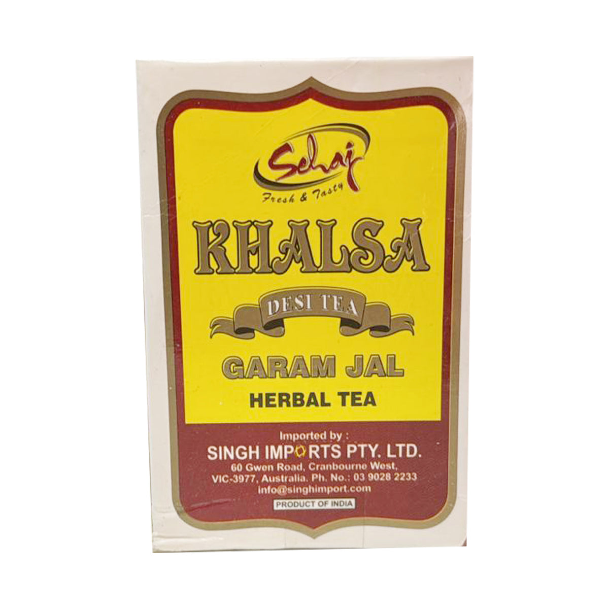 Desi Tea Garam Jal Herbal Tea Khalsa 100g - Sehaj