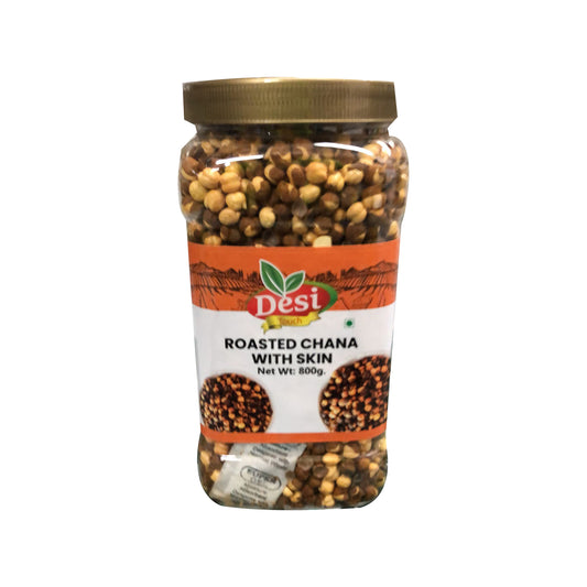 Roasted Channa With Skin 800g - Desi Touch