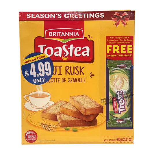 Wheat Rusk 610g (Suji) - Britannia
