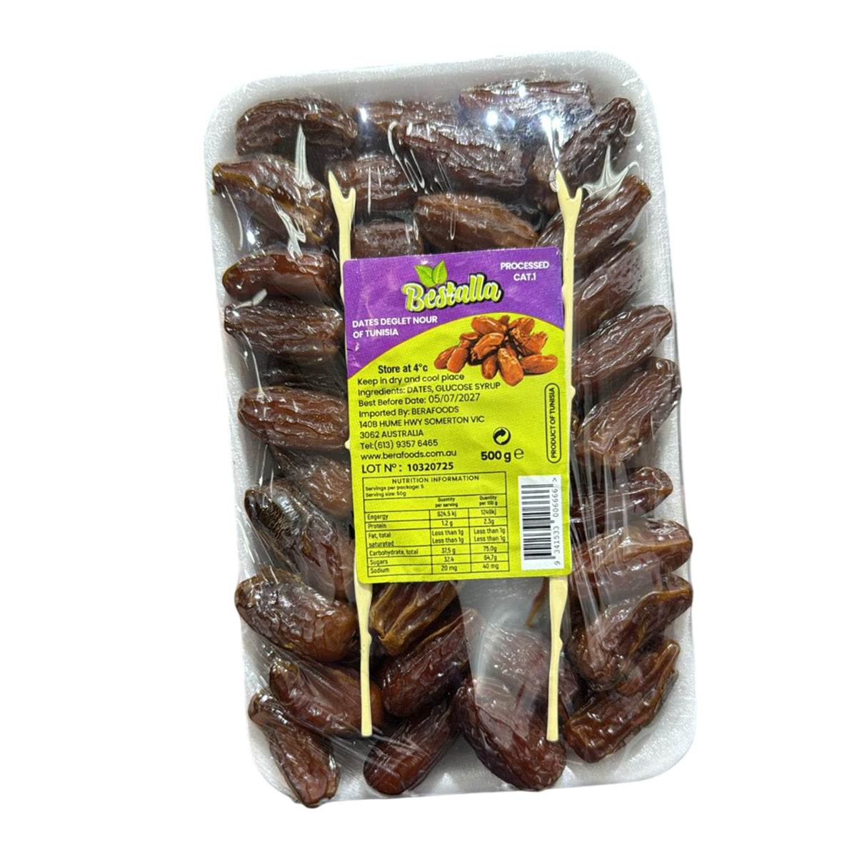 Dates Deglet Nour of Tunisia 500g - Bestalla