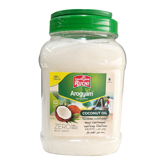 Arogyam Coconut Oil (Wood / Cold Pressed) 1 Litre – Ruchi South Land