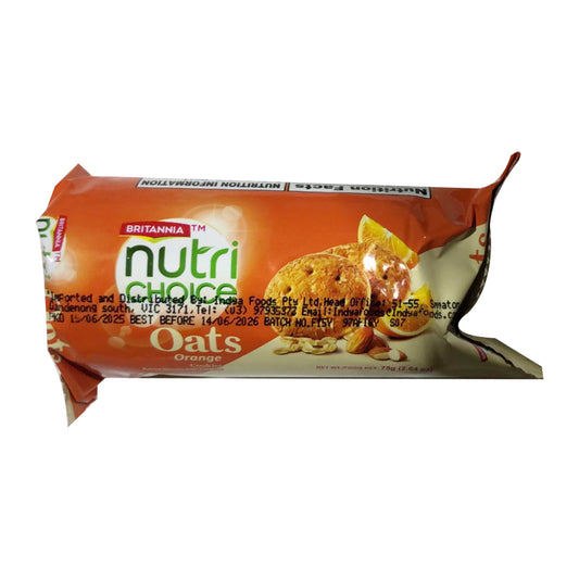 Nutri Choice Oats Orange 75g Biscuits - Britannia