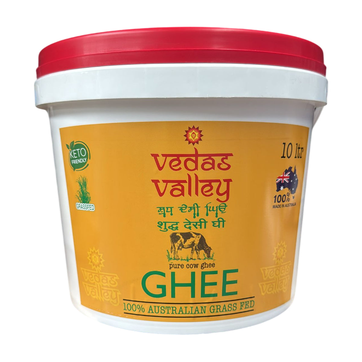 Pure Cow Desi Ghee 100% Australian Grass Fed 10L - Vedas Valley
