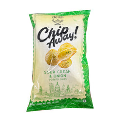 Chip Away Sour Cream & Onion Potato Chips 130g - Deep