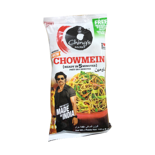Chings Chowmein  Noodles 140g + Masala 20g - Ching's Secret