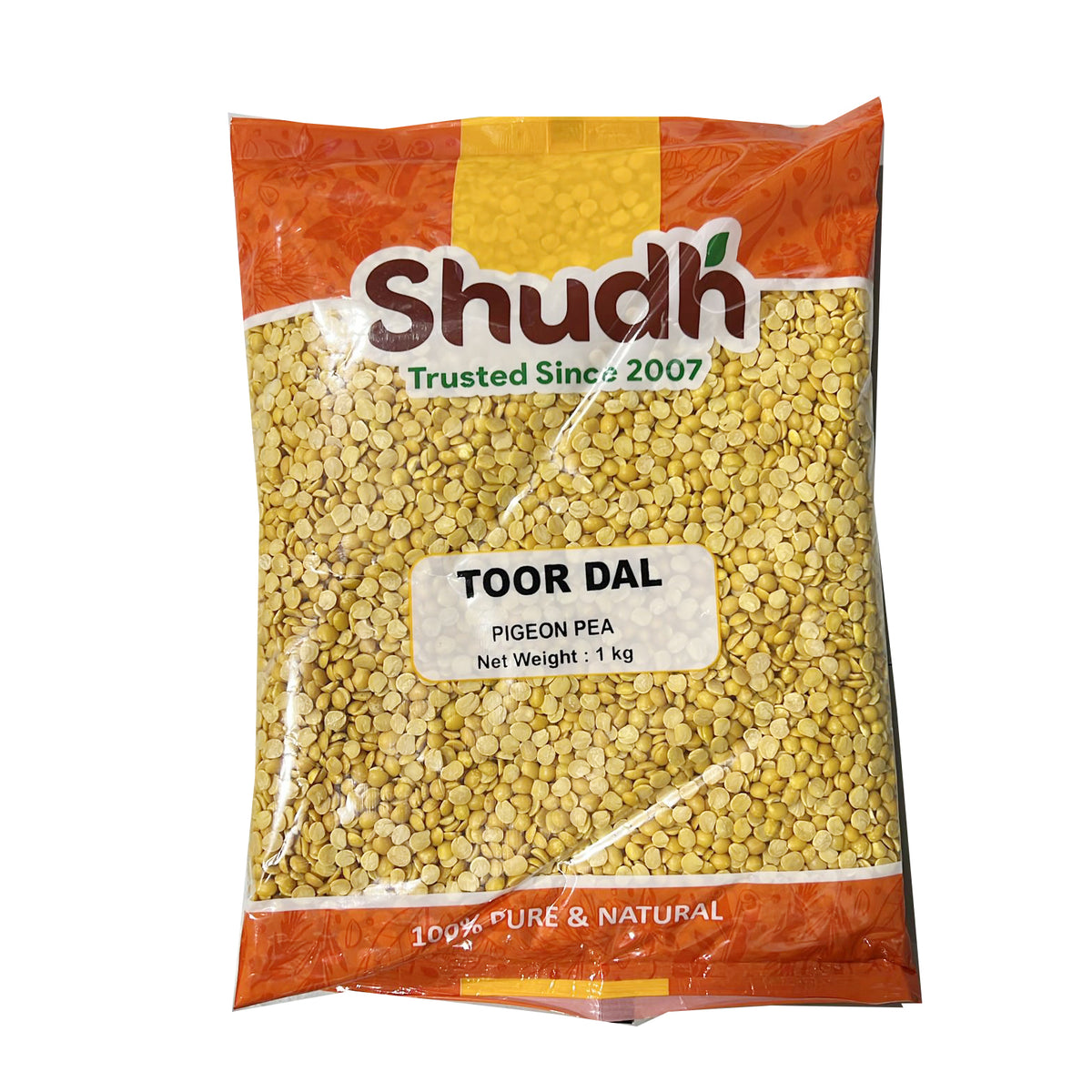 Toor Dal Pigeon Pea 1kg - Shudh