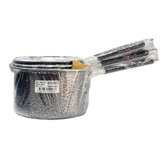 Set of 3 Sauce pan  Antique Silver (Black  Silver Color) - Nagina
