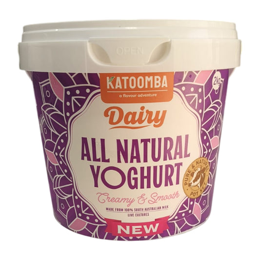 All Natural Yoghurt Creamy & Smooth 2kg - Katoomab Dairy