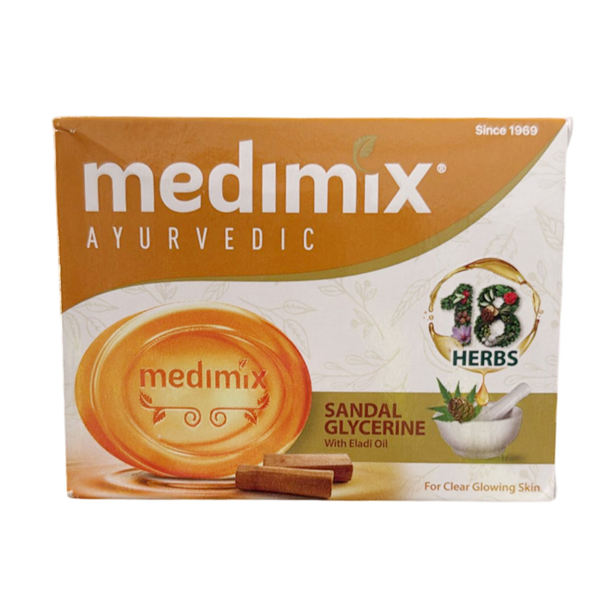 Ayurvedic Sandal Glycerine 125g 18 Herbs- Medimix
