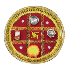 Decorated Pooja Thali  Design 301
