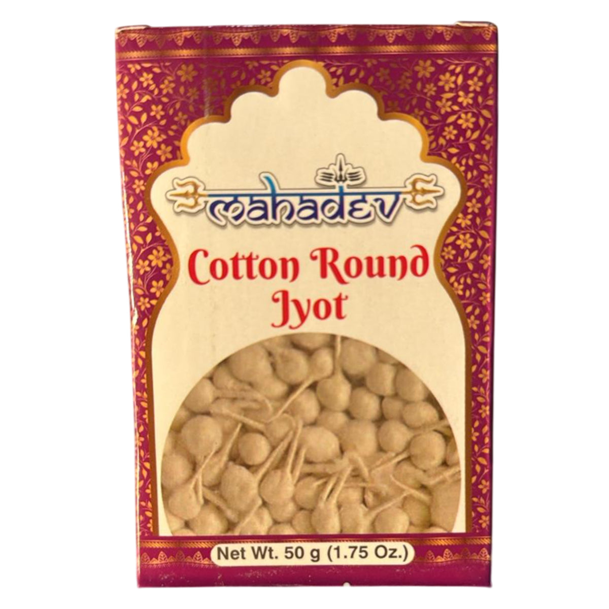 Round Cotton Jyot 50g - Mahadev