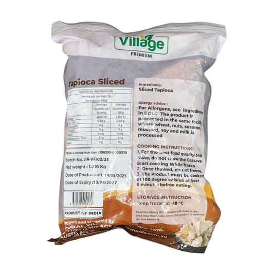 Tapioca Sliced 1.8Kg - Village