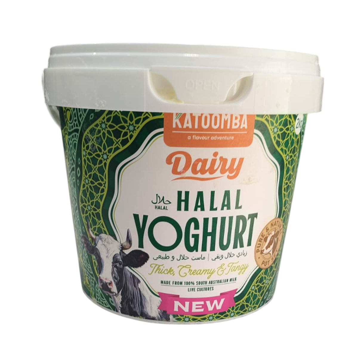 Halal Yoghurt Thick Creamy & Tangy 2kg - Katoomba Dairy