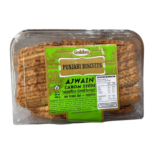 Ajwain Punjabi Biscuits carom seeds 680g - Golden