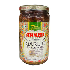 Garlic  Pickle in Oil 330g - Ahmed