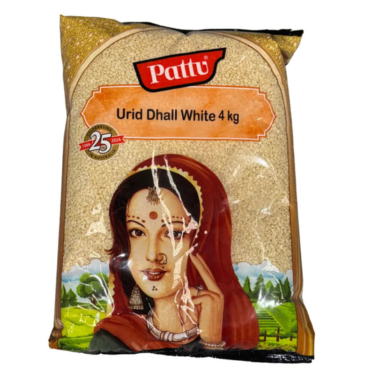 Urid Dhall White (Split without skin) 4kg - Pattu