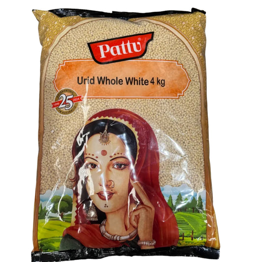 Urid Whole White 4kg - Pattu
