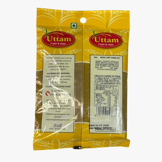 Uttam Madras Curry Powder (Hot) 100g 