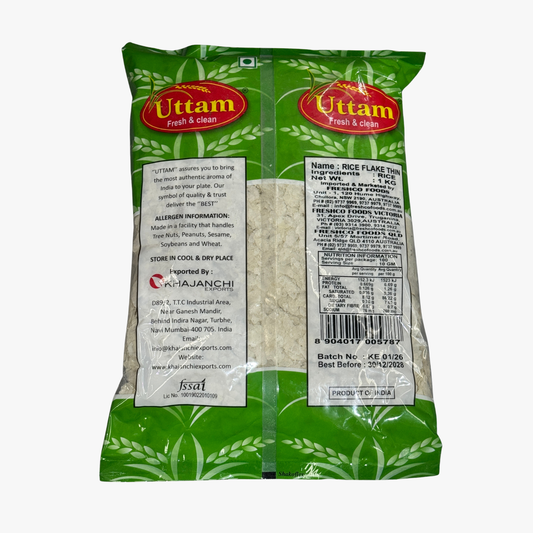 Uttam Rice Flake Thin 1kg (Poha)
