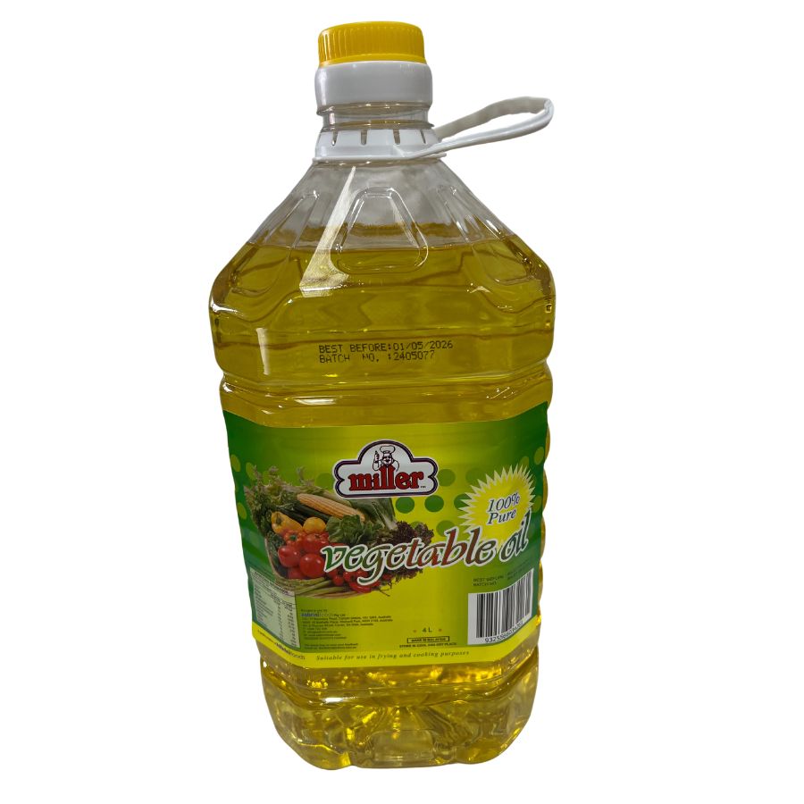 Vegetable Oil 4 Litres - Miller