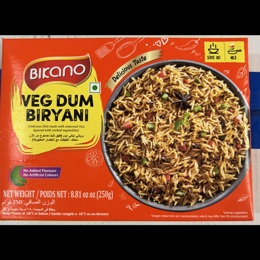 Vegetable Dum Biryani 250g (Frozen) - Bikano