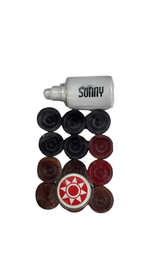 Carrom coins set wooden - Sunny