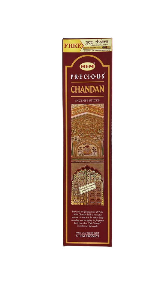 Agarbati precious Chandan (Incense sticks) 100g-Hem