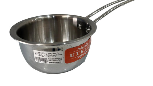 Sauce Pan Tri-Ply Stainless Steel Size 1 - Utella