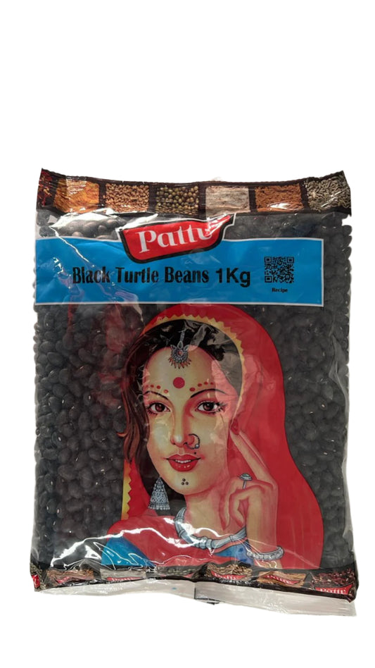 Black Turtle Beans 1Kg - Pattu