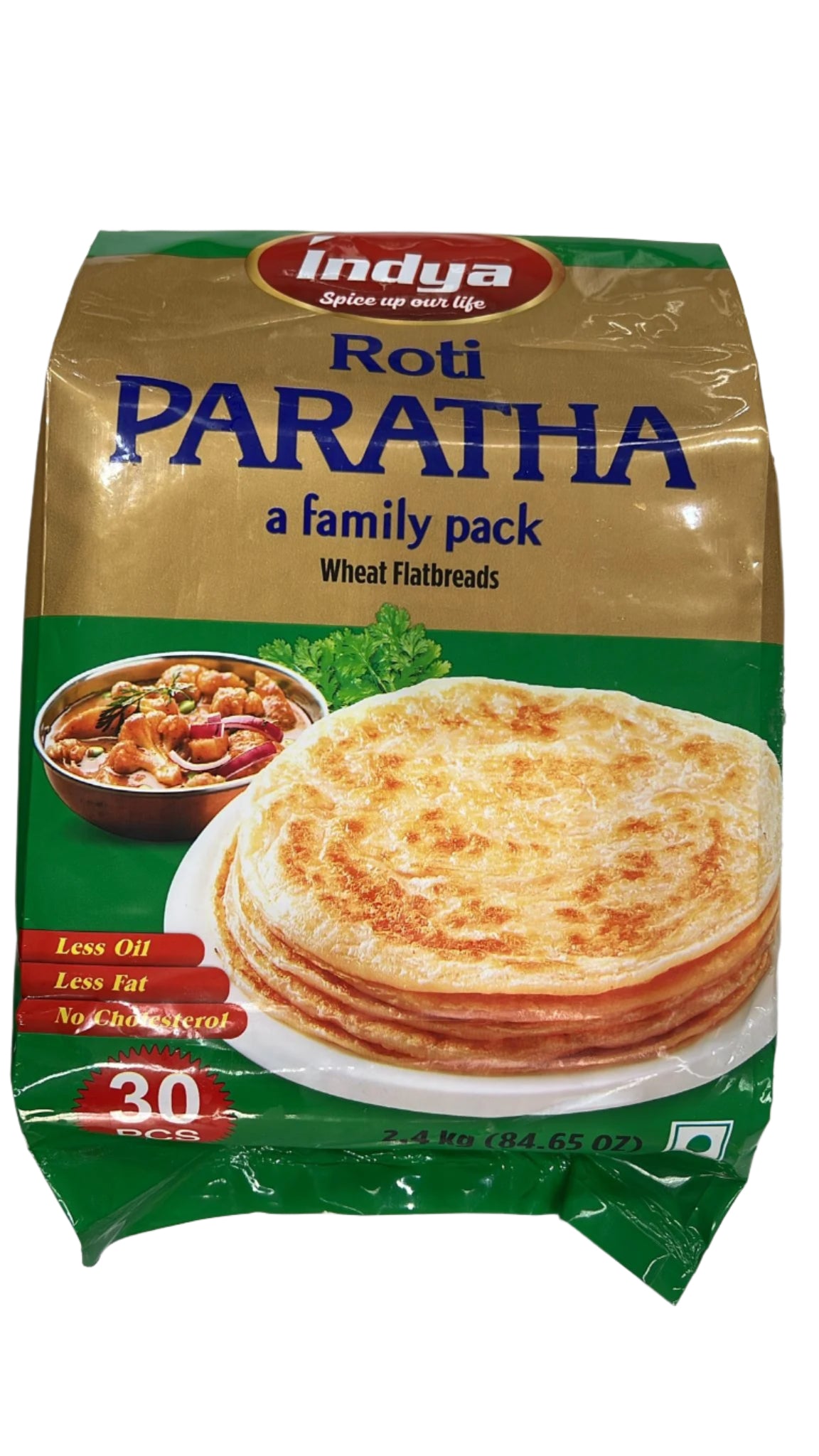 Roti Paratha 2.4kg 30pcs (Big)- Indya