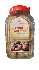 Round Bakar Khani (sweet & Saltish Puff Pastry) 500g- Rehmat-e-Shereen