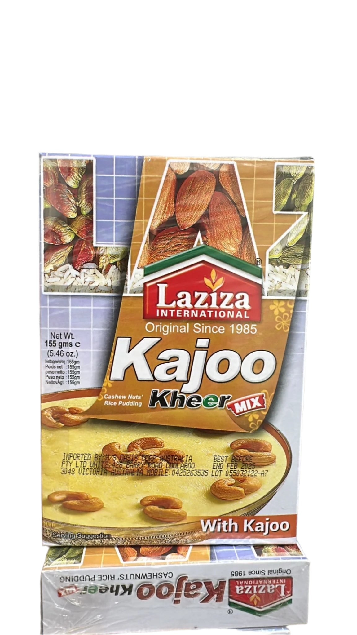 Kajoo Kheer Mix (cashew nut rice pudding) 155g - Laziza