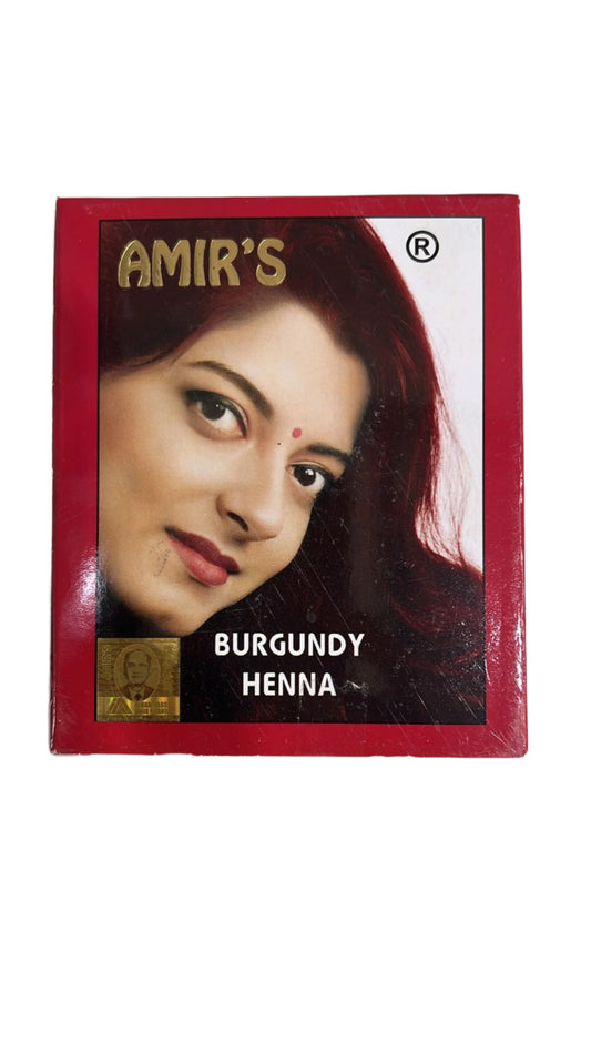 Burgundy Heena Mehandi Colour 60g - Amir's