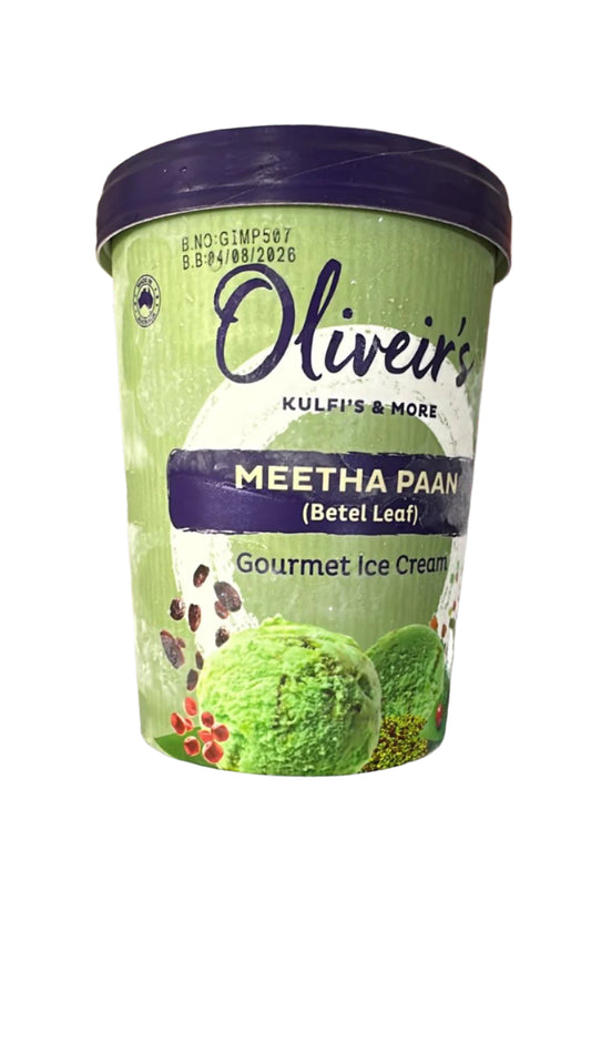 Meetha Paan (Betel leaf Ice cream)1Litre - Oliveir's