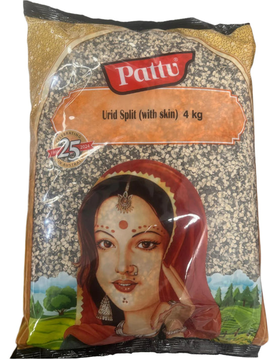 Urid Split With Skin 4kg - Pattu