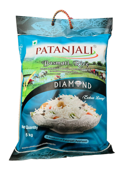 Diamond Basmati Rice 5kg- Patanjali