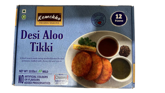 Desi Aloo Tikki 12pcs (Frozen Snacks)- Kemchho