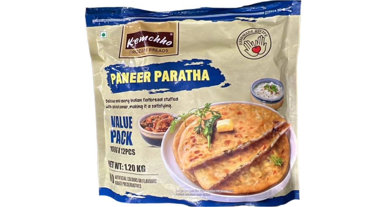 Paneer Paratha 12pcs (Frozen Breads ) 1.20kg - Kemchho