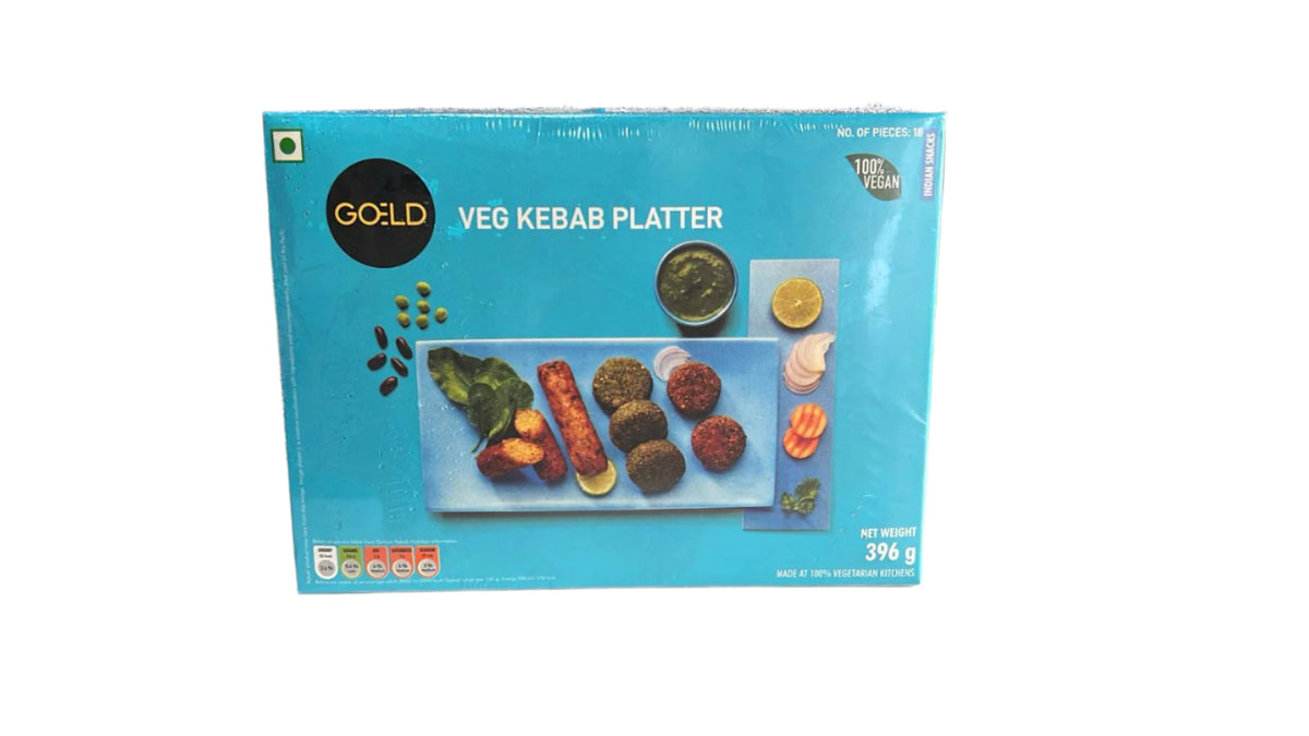 Veg Kabab Platter 396g seekh kabab 6 hara bhara 6galouti kabab - Goeld