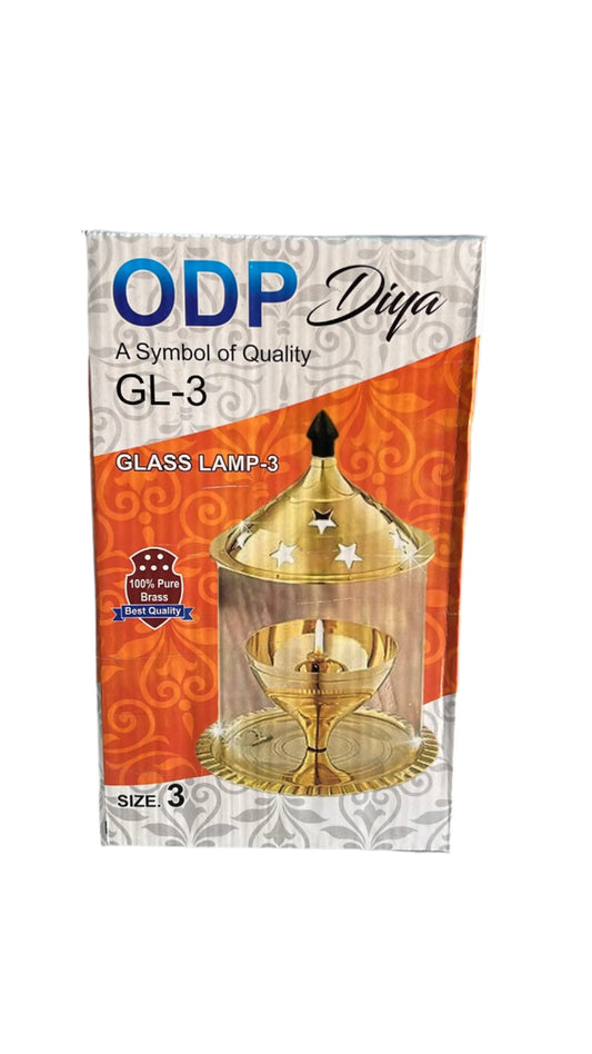 Glass Lamp Diya size 3 (GL-3) - ODP