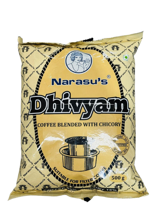 Dhivyam Coffee Blended with Chicory 500g- Narasu's