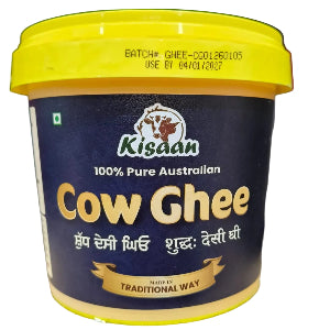 100% Pure Australian Cow Desi Ghee 1L - Kisaan