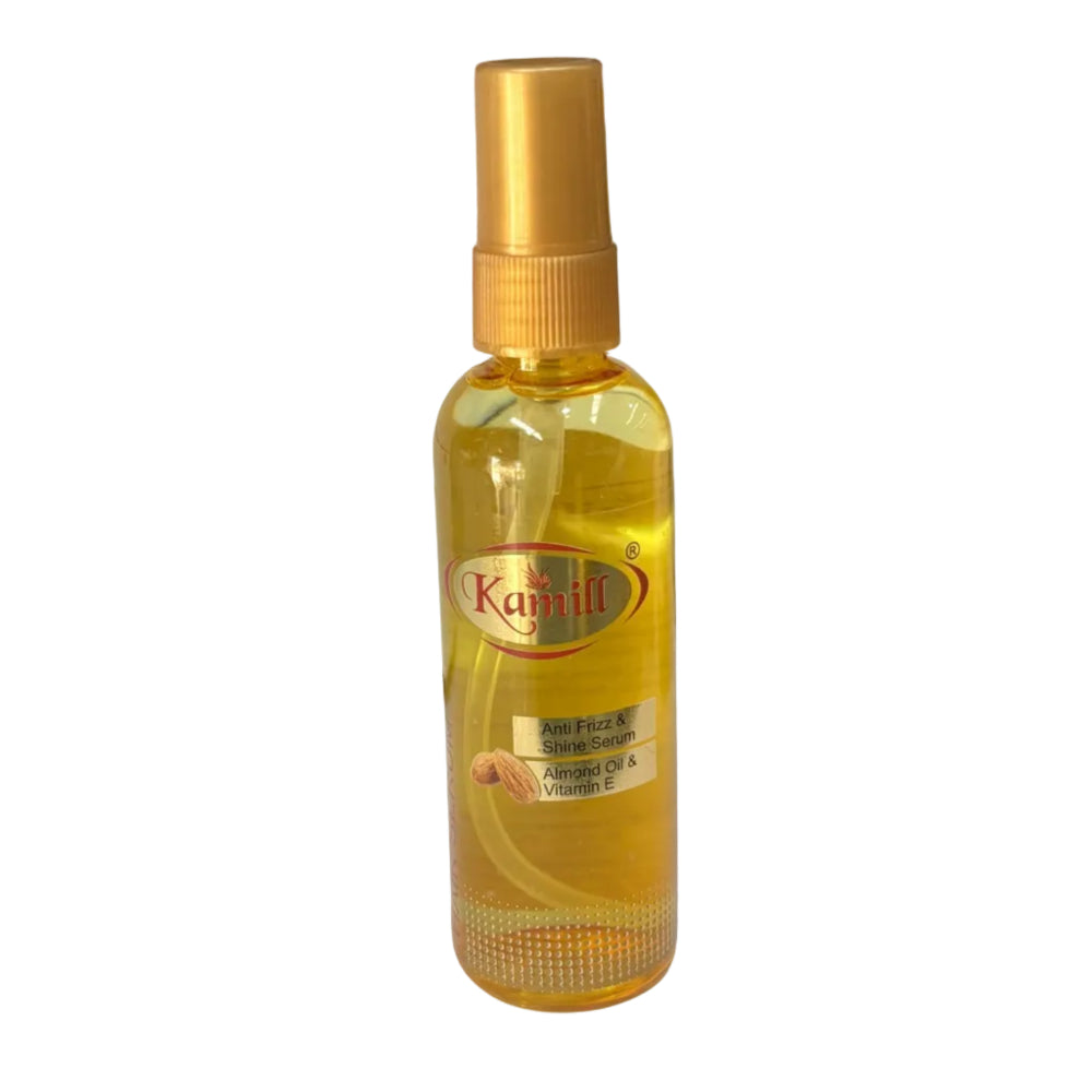 Gold Hair Serum (Anti Frizz & Shine Serum ) Almond Oil & Vitamin E 100g - Kamil