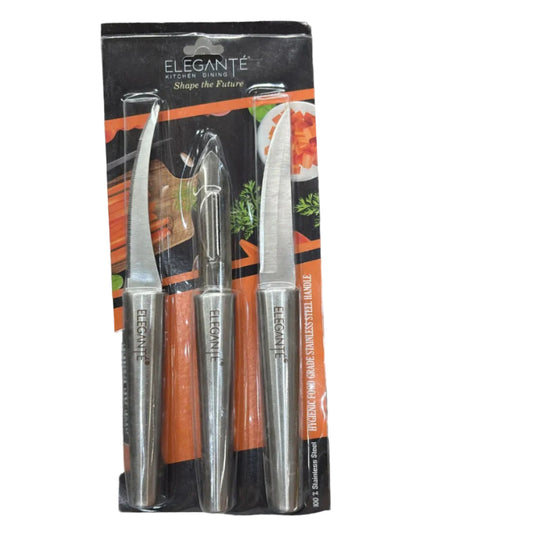 Combo 3pcs Set Knife And Peeler