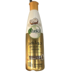 Jawaher Coconut Hair Oil Vitamin A,E 10x  300ml - Dabur Vatika