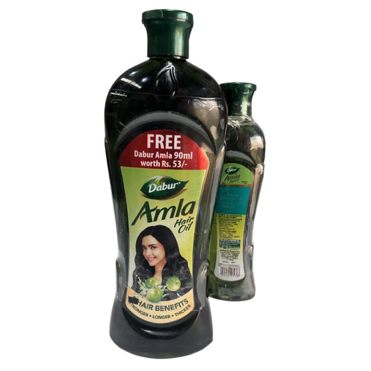 Dabur Amla Hair Oil 450ml + Free 90ml Mini Bottle