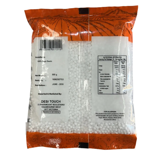 Sago Seeds (Big) 500g - Desi Touch