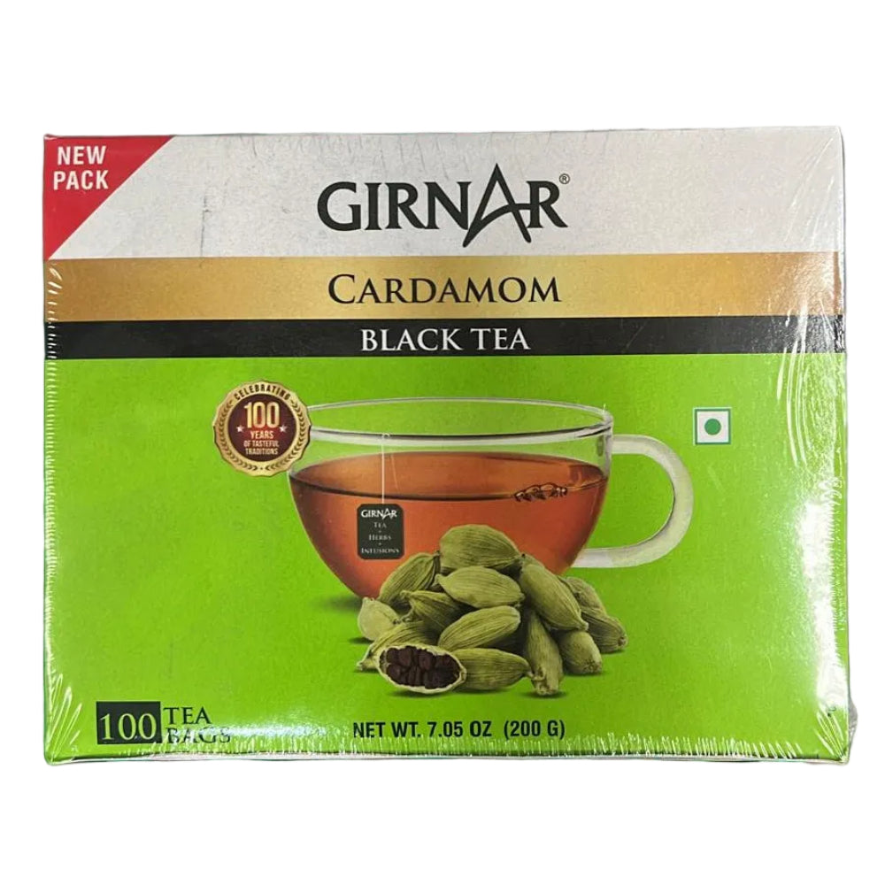 Cardamom Black Tea  (100 Tea Bags) 200g - Girnar